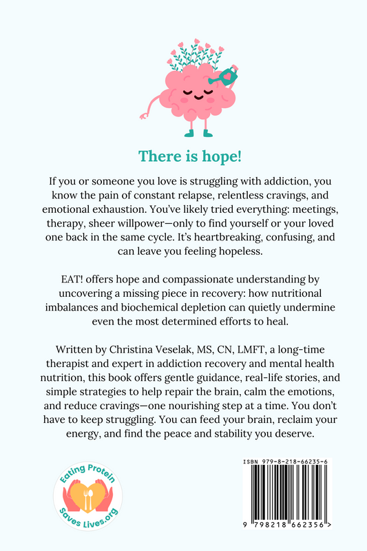 EAT! A Guide to Radiant Recovery Using Food and Amino Acids to Repair the Addicted Brain and Reduce Cravings.