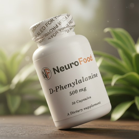 D-Phenylalanine 500mg Mood Support • Endorphin Boost • Recovery