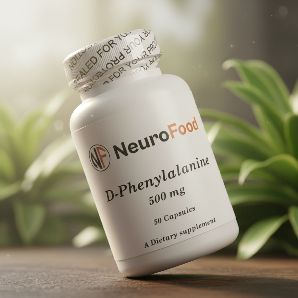 D-Phenylalanine 500mg Mood Support • Endorphin Boost • Recovery