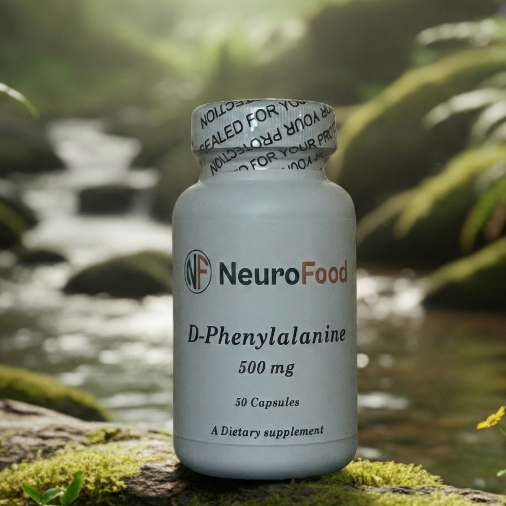 D-Phenylalanine 500mg Mood Support • Endorphin Boost • Recovery